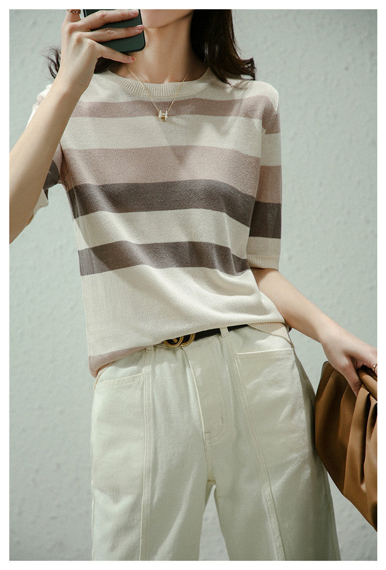 Coastal Lines Knit Tee