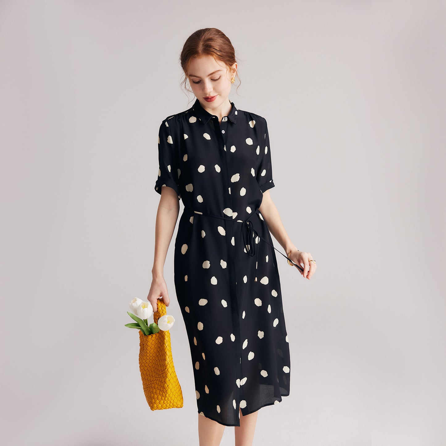 Celeste Silk Wrap Dress