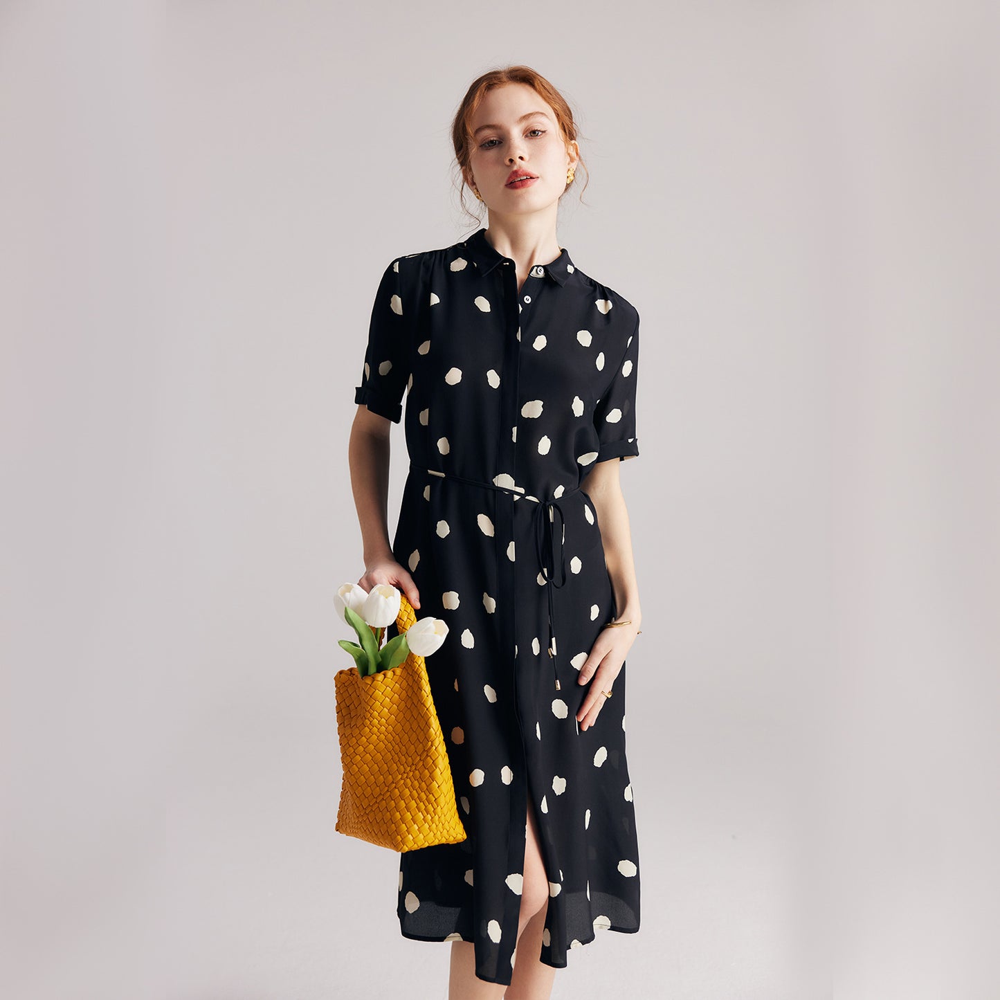 Celeste Silk Wrap Dress