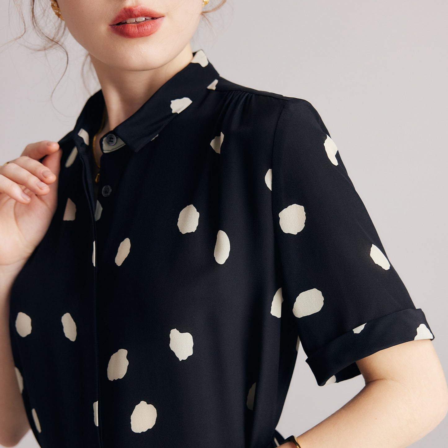 Celeste Silk Wrap Dress