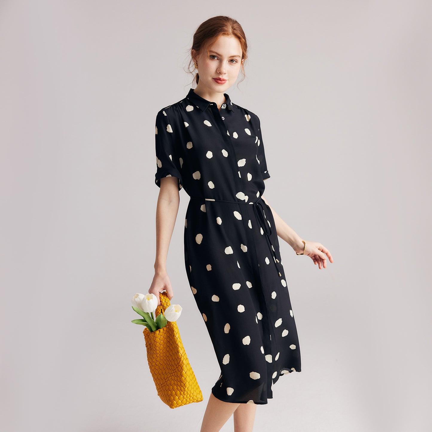 Celeste Silk Wrap Dress