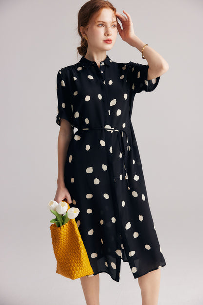 Celeste Silk Wrap Dress