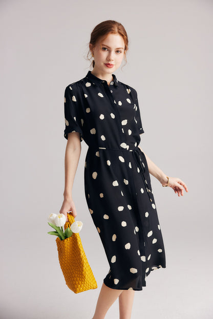 Celeste Silk Wrap Dress