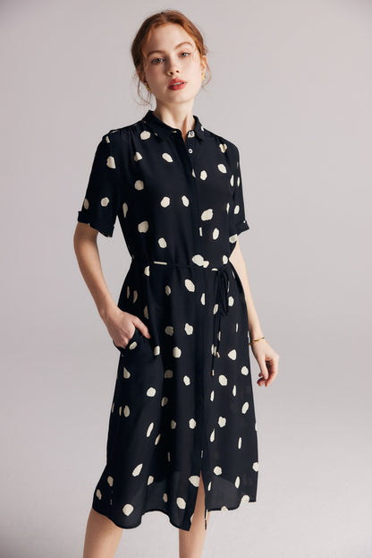 Celeste Silk Wrap Dress
