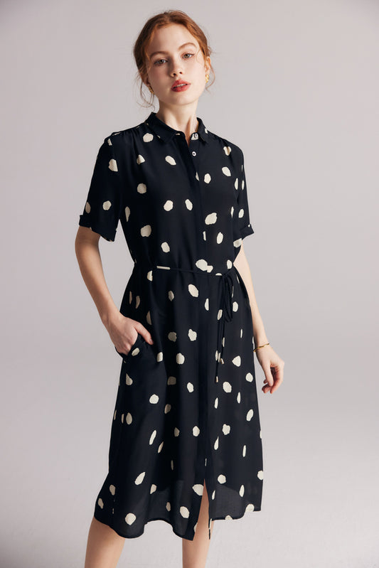 Celeste Silk Wrap Dress