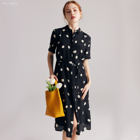 Celeste Silk Wrap Dress