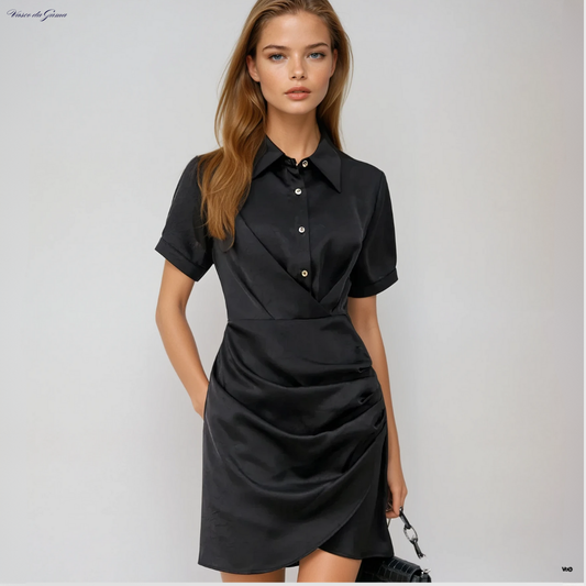 Isadora Satin Tie Dress